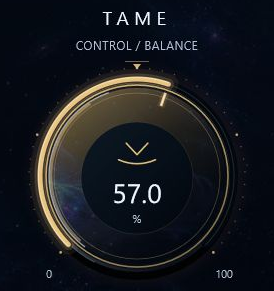 Tame control detail cropped from the same approved compiled interface